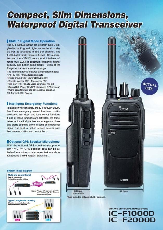 ICOM IC-F1000D
